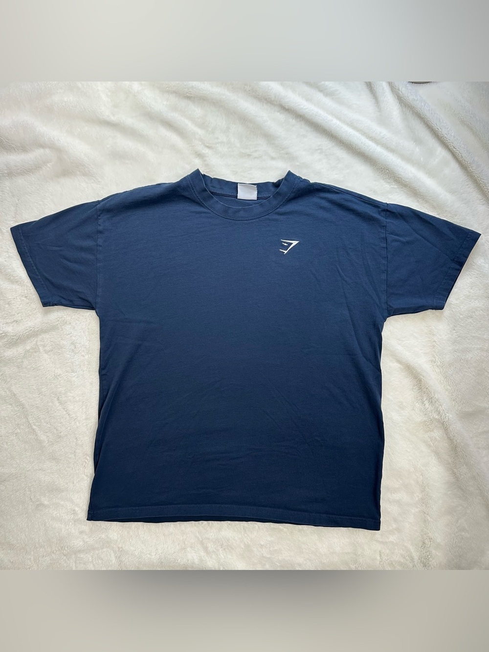 Gymshark Essential Oversized T-Shirt - Navy - Size Medium